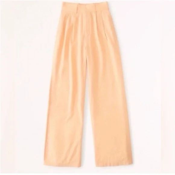 Abercrombie wide leg linen pants NWT - Picture 3 of 8